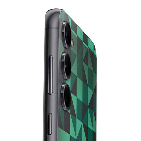 Black & Green Galaxy S25 Skin